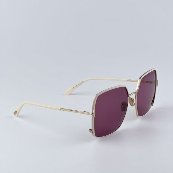 Tom Ford Women BRAND NEW Sunglasses RAPHAELA Rose Gold Violet Square FT1006 32Y - Picture 7 of 10